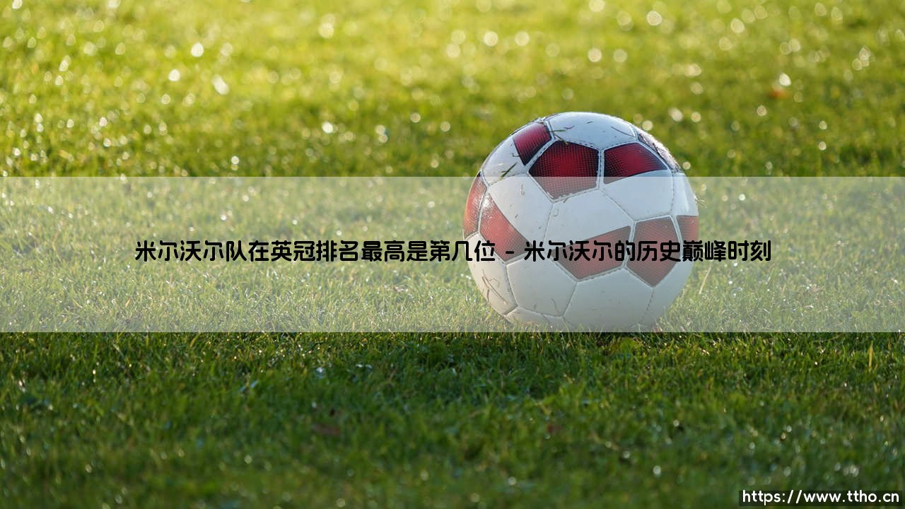 米尔沃尔队在英冠排名最高是第几位?探寻雄狮的巅峰时刻-第1张图片-天体号 米尔沃尔队在英冠排名最高是第几位?探寻雄狮的巅峰时刻-第1张图片-天体号
