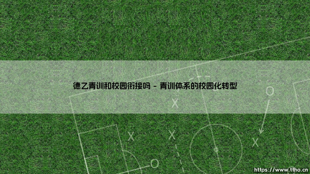 德乙青训与校园衔接的探索之路-第1张图片-天体号 德乙青训与校园衔接的探索之路-第1张图片-天体号