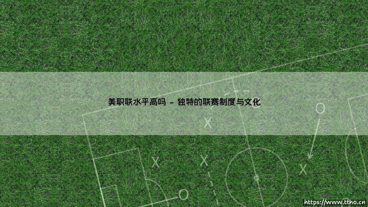 美职联水平高吗?深入解析美国职业足球大联盟的真实面貌-第2张图片-天体号 美职联水平高吗?深入解析美国职业足球大联盟的真实面貌-第2张图片-天体号