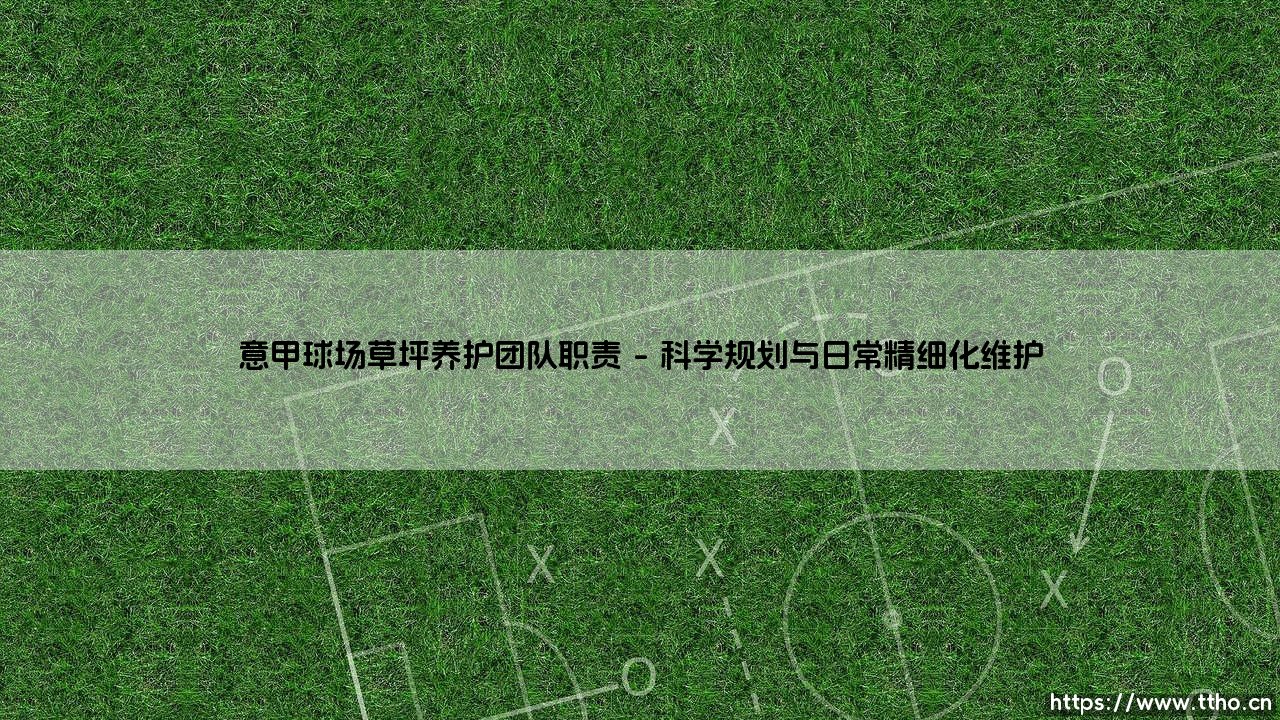 意甲球场草坪养护团队的职责：揭秘顶级赛场绿色艺术的守护者职责-第1张图片-天体号