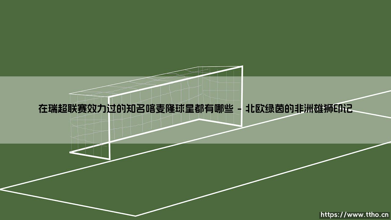 在瑞超联赛效力过的知名喀麦隆球星都有哪些(足球全知道)-第1张图片-天体号 在瑞超联赛效力过的知名喀麦隆球星都有哪些(足球全知道)-第1张图片-天体号