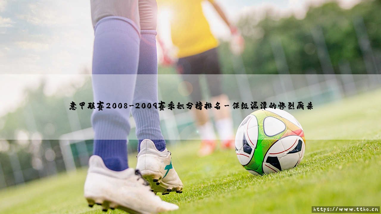 意甲联赛2008-2009赛季积分榜排名背后的故事-第3张图片-天体号