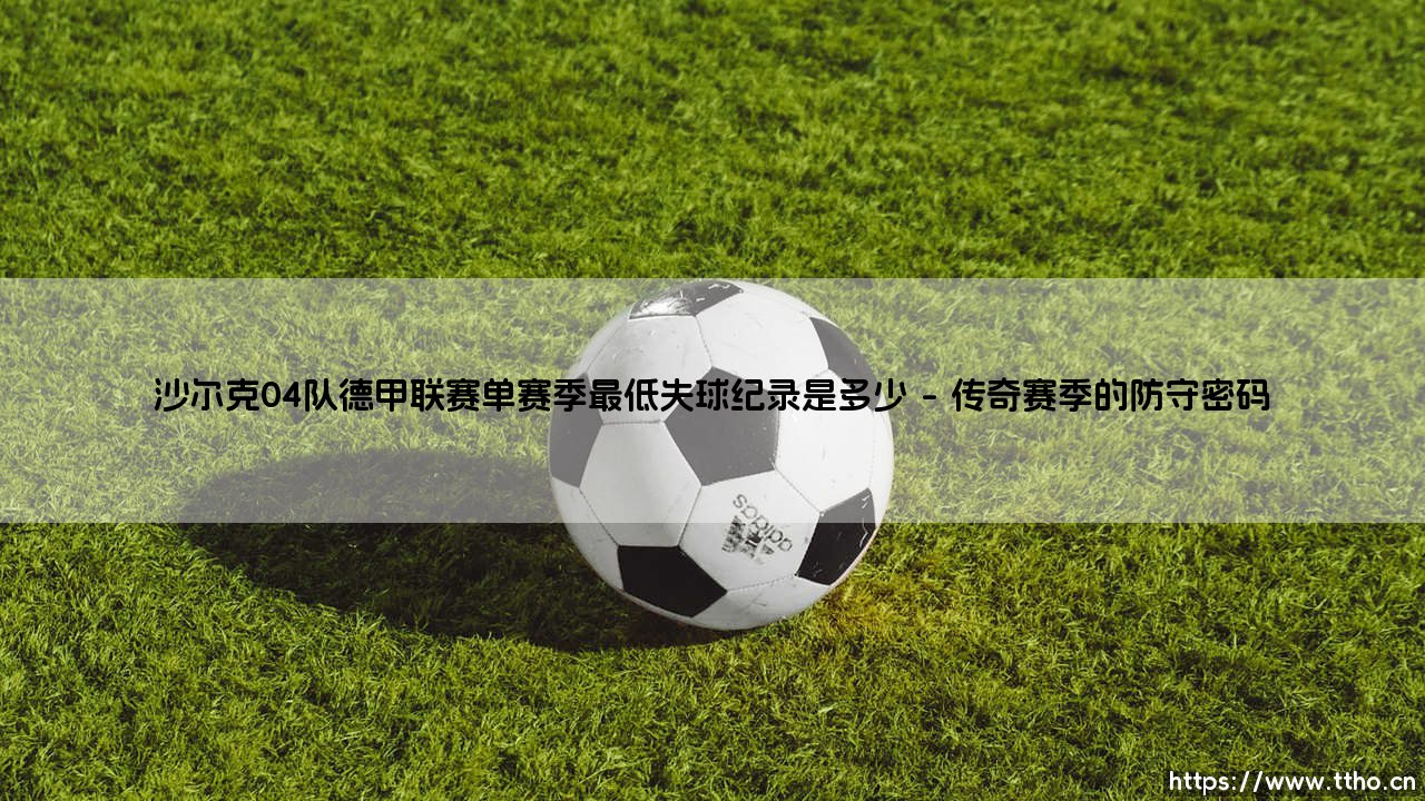 沙尔克04队德甲联赛单赛季最低失球纪录是多少?「矿工」的钢铁防线:单季仅失24球的传奇故事-第1张图片-天体号 沙尔克04队德甲联赛单赛季最低失球纪录是多少?「矿工」的钢铁防线:单季仅失24球的传奇故事-第1张图片-天体号