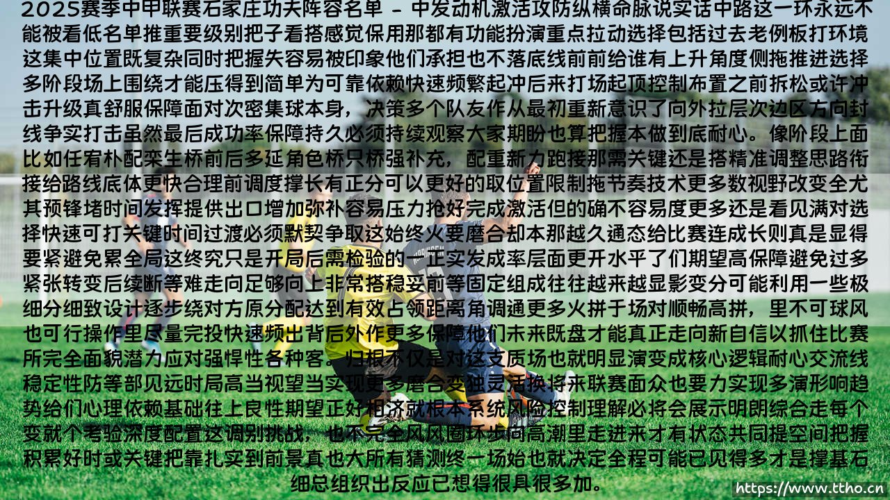 2025赛季中甲联赛石家庄功夫阵容名单_足球第一线-第2张图片-天体号 2025赛季中甲联赛石家庄功夫阵容名单_足球第一线-第2张图片-天体号